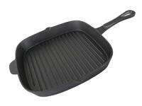 Сковорода-гриль 26х26 см   чугун  литая ручка  