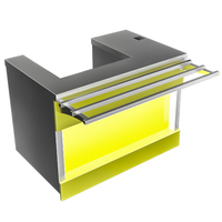 Модуль технологический АЛРПК-К-112Л Astropit Прилавок кассовый вырез ОКА  левый, 2 розетки  1120