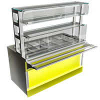 Модуль технологический АЛРМ2-К-Т043 Astropit Мармит 2-х блюд тепловой ОКА  полка 3 уровня, для гастроемкостей, LED-подсветка  1500