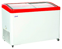 Ларь морозильный Снеж МЛГ-250 (вентилятор) красный