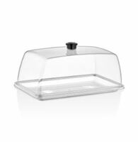 Поднос поликарбонат прямоугольный 32,5х16,7 см GN 1/3 прозрачный GASTROPLAST кр.76830