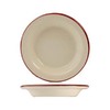 Тарелка глубокая 21,5 см   Claret Steelite фарфор бежевый/бордовый