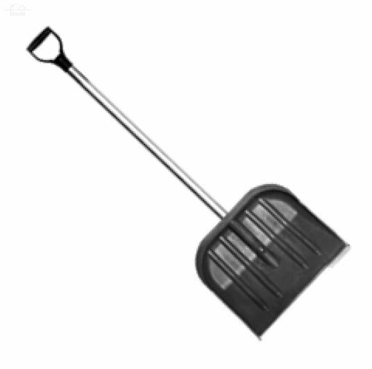 Лопата снеговая пластик №2 Метелица 410х360 мм с черенком металлическая накладка) Лопата снеговая пластик №2 Метелица 410х360 мм с черенком металлическая накладка)