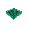 Корзина для бокалов 500х510х100 мм 36 ячеек 75х75х90 мм. зеленая п/п Tribeca