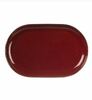 Блюдо для подачи  25х16 см H2,4 см Evolution P.L. Proff Cuisine фарфор темно-красный