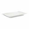 Тарелка прямоугольная 21,5х14 см White меламин белый